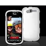 White Rubberized Snap-On Hard Skin Case Cover for HTC T-Mobile Mytouch 4G P ....