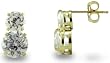 14KT Yellow Gold 2.7 CTW Two-Stone CZ Earrings