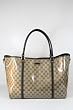 Gucci Handbags Large Beige Crystal (Coating) and Brown Leather 265696