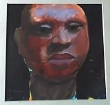 Egyptian Face, Original Gouache on Paper Painting By California Artist Joan Savo - Unframed Artwork