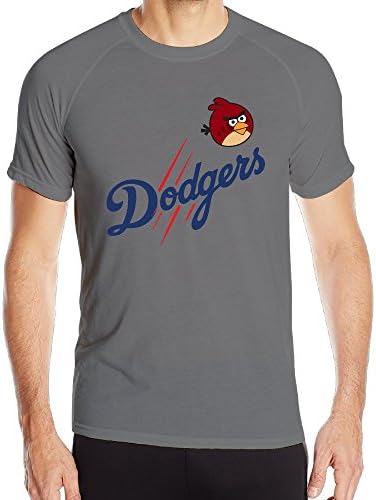 AGMPO Men's Angry Dodgers Bird Short-Sleeve Compression Shirt