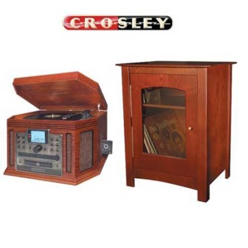 Crosley Songwriter CD Burner CR248 - Audio system - radio / CD recorder / cassette / turntable - paprika
