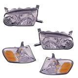 2001-2002 Toyota Corolla Headlight and Corner Light - SET (4-Piece)