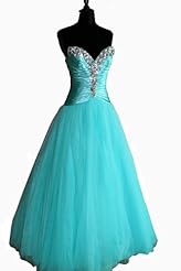 Shoulder: Strapless  
Skirt: Ball Gown 
Closure/Back: Back Zipper 
Size Category: Adult 
