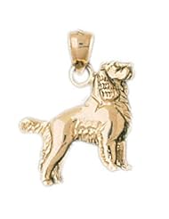 Dazzlers Solid 14k Gold Golden Springer Spaniel Dog Charm Pendant Available in three colors from jewelsberry (weights: 5.1 grams only)