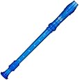 Ravel Transparent Recorder with Cleaning Rod and Bag, Blue