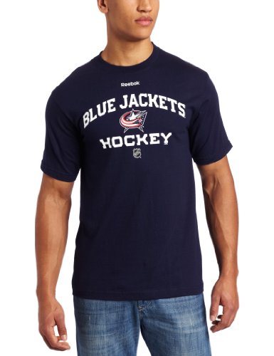NHL Columbus Blue Jackets Authoritative Dark Navy Short Sleeve Tee (Dark Navy, XX-Large)