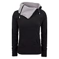 Eight2Nine Jacke Fleece Tasche mit Raffung, Daumenloch, black