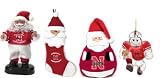 Nebraska Cornhuskers Rock and Roll Santa/Santa Stocking/Santa Pillow/Ornament Gift Package