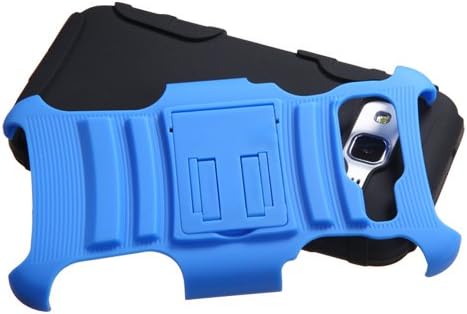 Samsung Galaxy Core Prime G360 / Galaxy Prevail LTE Case - Tactical Hybrid Armor Case Dual Layer Cover Protector with Kickstand (Includes Stylus Pen) For Galaxy Core Prime G360 / Galaxy Prevail LTE - Blue/Black