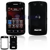 Black Solid Snap-On Cover Case Cell Phone Protector for BlackBerry 9500 Sto ....