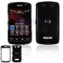 Black Solid Snap-On Cover Case Cell Phone Protector for BlackBerry 9500 Storm 9530 Thunder [Beyond Cell Packaging]