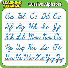 Buy CURSIVE ALPHABET LEARNING STICKERS