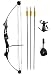 Petron Adult Compound Bow Kit (45lb-55lb) Men's Archery - Black