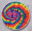 AutoCoaster ~ Tie Dye ~ Tile Drink Coaster for car cupholder ~ code 347