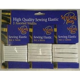 Sewing Box - High Quality Sewing Elastic, 3 Widths
