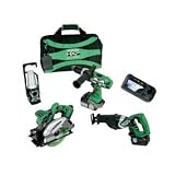 Hitachi KC18DBL 4-Tool Lithium-Ion Combo Kit