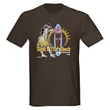 Tank's Surfboard Beach Dark T-Shirt by CafePress