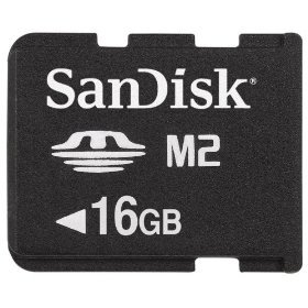 16GB SANDISK M2 MEMORY STICK MICRO BULK PACK INCLUDES SANDISK M2 CARD READER