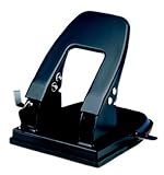 IMAGE OF Charles Leonard Inc. 2 Hole Paper Punch, 25 Sheet Capacity, Black, 1 per Box (022)