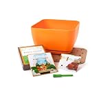 Fertile Earth Simple Garden SG-Start-W 12-Inch Basil and Tomato Gardening Squared Starter Kit, Orange