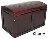 Premium Wood Barrel Top Toy Chest by Badger Basket