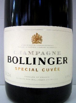 映画007でお馴染み　ボランジェ Bollinger　スペシャル・キュヴェ　ハーフ　シャンパーニュ