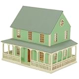 Dollhouse Miniature 1/144" Wrap-Porch House Kit