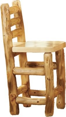 Mountain Woods 24 Aspen Log Bar Stools With Back -EA