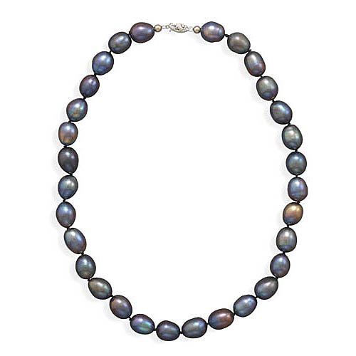 16 Inch 14k White Pearl Necklace
