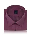 Bagutta Plum Dotted Cotton Italian Dress Shirt