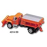 HO International Snowplow w/Spreader, Orange