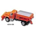 HO International Snowplow w/Spreader, Orange