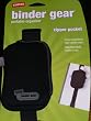 Staples Binder Gear Portable Organizer, Zippered Pocket (Black with Gray)