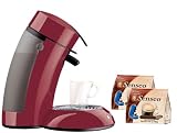 Senseo HD7890/95 Single-Serve Gourmet Coffee Machine Gift Pack, Red