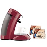 Senseo HD7890/95 Single-Serve Gourmet Coffee Machine Gift Pack, Red