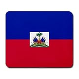 Haiti Flag Mouse Pad