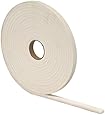 M-D Building Products 2758 High Density Foam Tape, 1/4-by-1/2-Inch-by-17 feet, Closed Cell, White