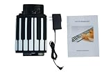 Flexible Soft Roll up Electronic Keyboard Piano for Camping Playing - Thick 61 Keys