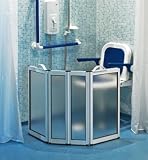 AKW Medicare 15135 Portable Shower Screen - 4 Panels 15.75 Inch x 8.675 Inch x 8.675 Inch x 15.75 Inch