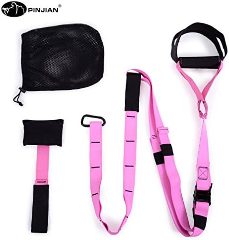Military Grade Suspension Trainer Strap Home Kit and Pro Kit (Pink Home Kit)