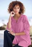 Roamans Plus Size Ruffle Sleeve Blouse