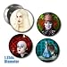 4 Tim Burton's Alice in Wonderland Buttons 1.25 inches in Diameter