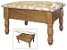 Ore International Oak Foot Stool with Storage