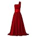 Fashion Plaza Girls A-line Chiffon One Shoulder Flower Girl Dress for Wedding K0078