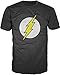 The Flash Classic Logo Men's Black T-shirt L