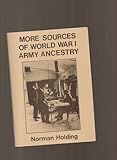 More sources of World War I army ancestry