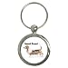 Basset Hound Key Chain (Round)