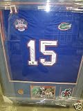 Tim Tebow Florida Gators Heisman Winner Autographed & Framed Jersey w/BCS Patch - Autographed College Jerseys