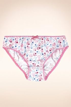 Older Girls' Pure Cotton Ditsy Floral Briefs